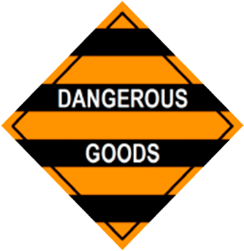Dangerous goods sign