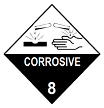 Сorrosive-liquid sign
